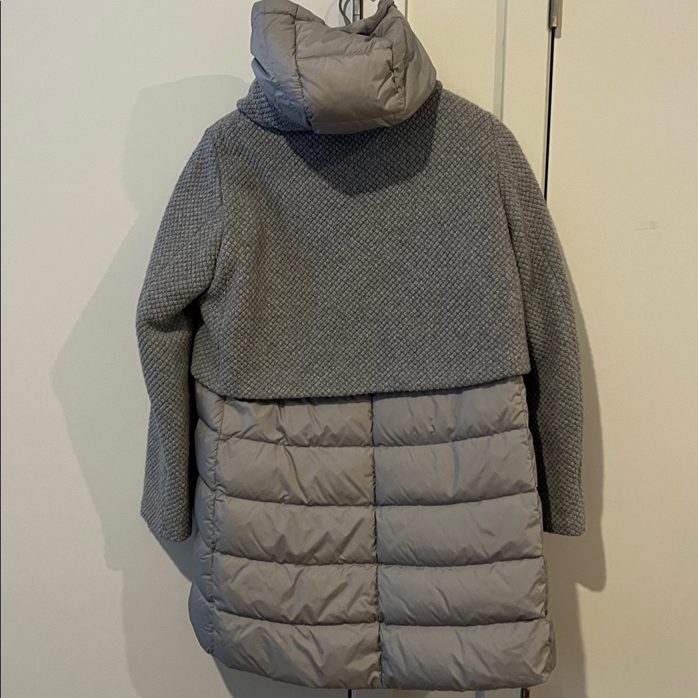 Herno mixed media jacket in grey, size 42 (US 10). - Picture 3 of 4
